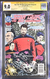Star Trek The Next Generation Annual #2 DC Comics Newsstand Edition CGC Signature Series 9.0 Cast x2 Signed Spiner, Frakes GalaxyCon