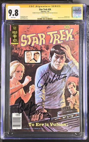 Star Trek #59  Gold Key CGC SS 9.8 Signed Walter Koenig & William Shatner GalaxyCon