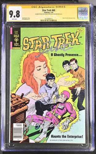 Star Trek #60  Gold Key CGC SS 9.8 Signed Walter Koenig & William Shatner GalaxyCon