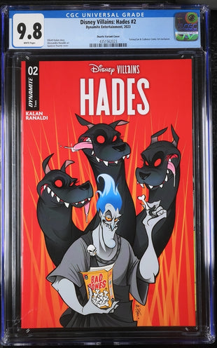 Disney Villains Hades #2 GalaxyCon Exclusive Duarte Trade Variant CGC Universal Grade 9.8