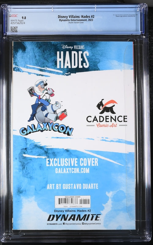 Disney Villains Hades #2 GalaxyCon Exclusive Duarte Trade Variant CGC Universal Grade 9.8