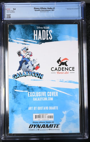 Disney Villians Hades #2 GalaxyCon Exclusive Duarte Trade Variant CGC Universal Grade 9.8 GalaxyCon