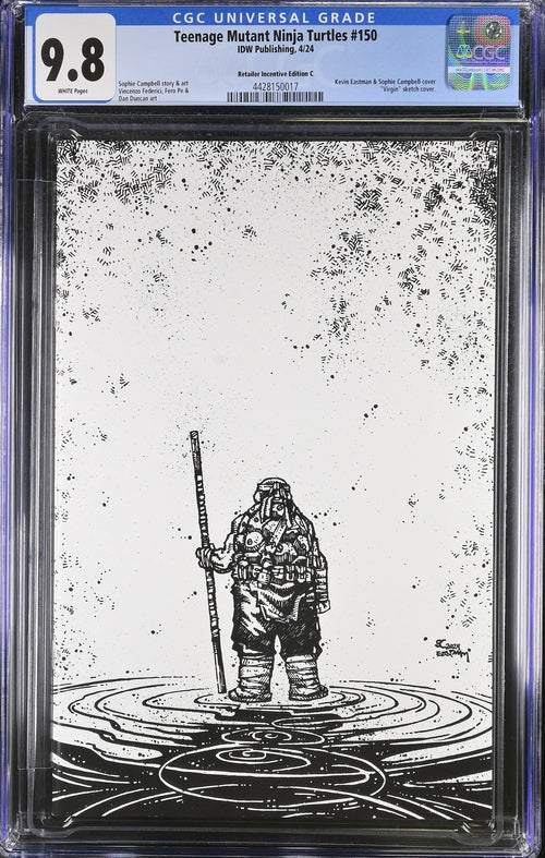 Teenage Mutant Ninja Turtles #150 1:50 Campbell / Eastman Variant CGC Universal Grade 9.8