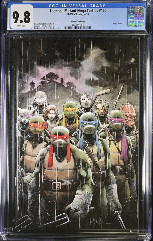 Teenage Mutant Ninja Turtles #150 GalaxyCon Exclusive Virgin Variant CGC Universal Grade 9.8