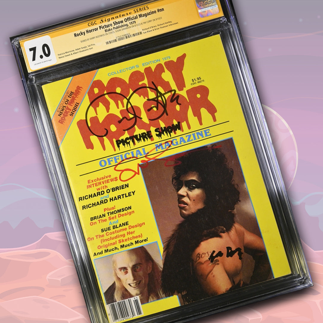 Rocky Horror Picture Show Official Magazine CGC Signature Series 7.0 Signed Bostwick, Sarandon, Curry