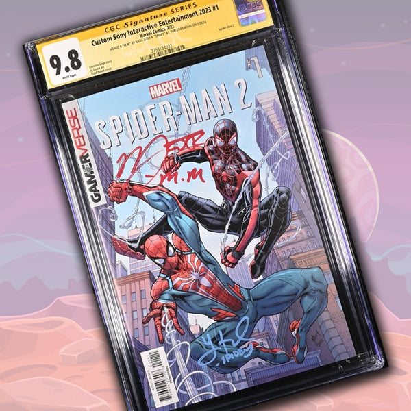 Custom Sony Interactive Entertainment 2023 #1 Marvel Comics CGC Signature Series 9.8 Signed x2 Jeter, Lowenthal
