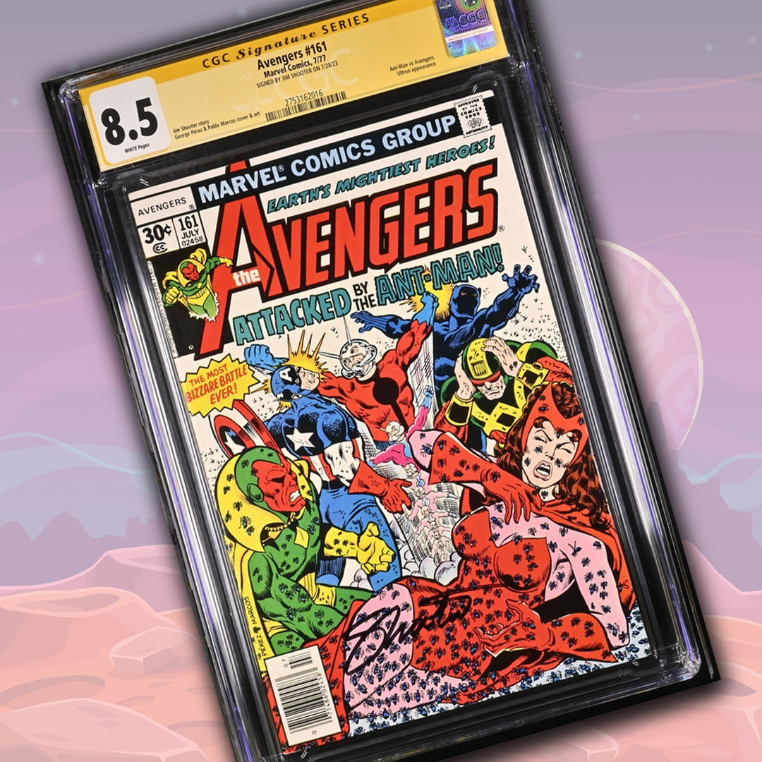 Avengers #161 Marvel Comics CGC Signature Series 8.5 Signed Jim Shooter