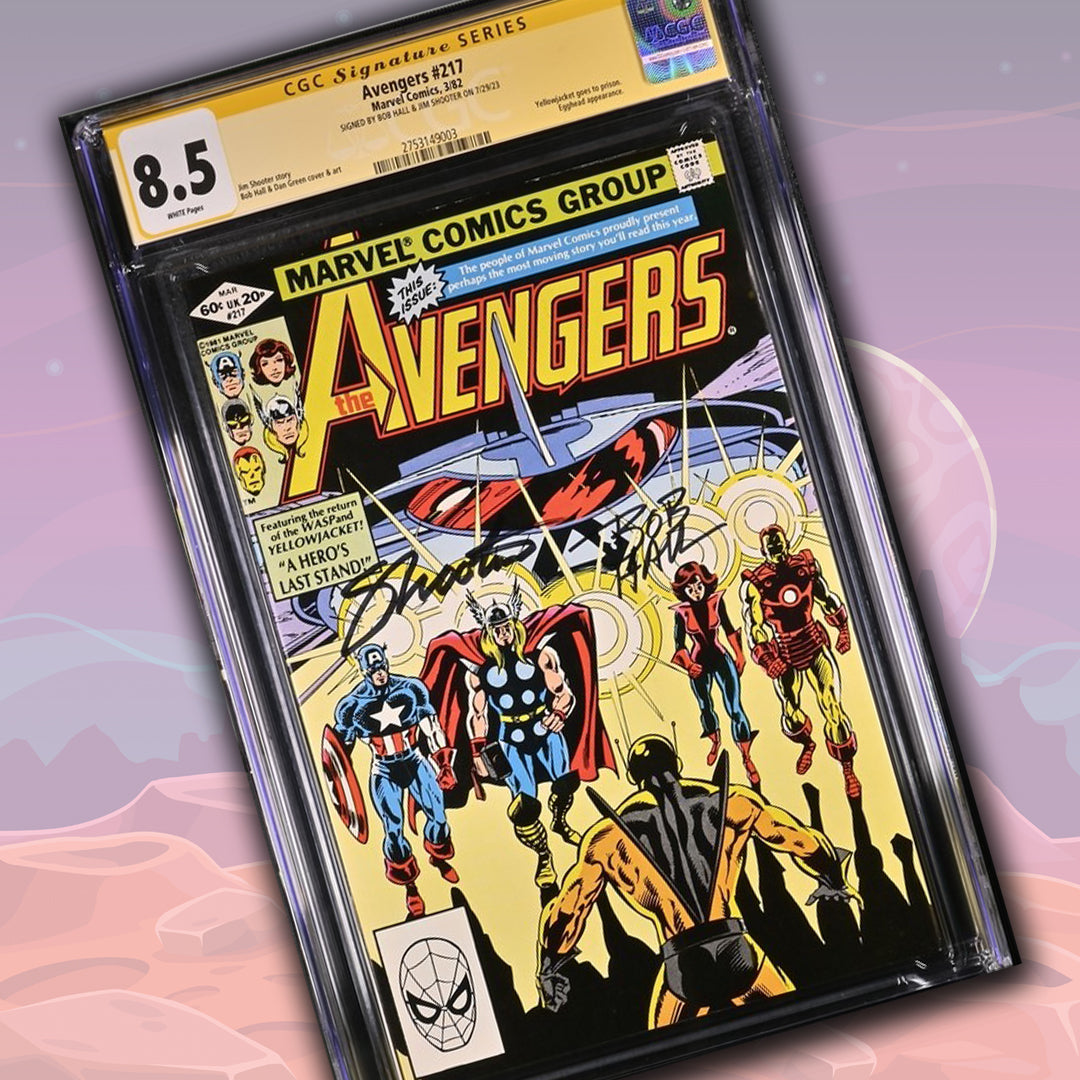 Avengers #217 Marvel Comics CGC Signature Series 8.5 Signed x2 Jim Shooter, Bob Hall