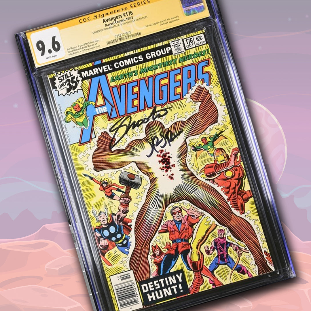 Avengers #176 Marvel Comics CGC Signature Series 9.6 Signed Jim Shooter, John Romita Jr.