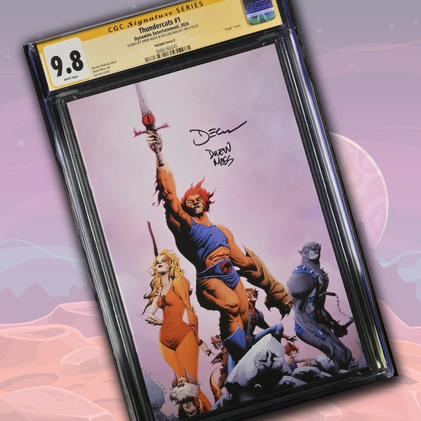 Thundercats #1 Variant Cover Z Dynamite Comics CGC Signature Series 9.8 x2 Signed Moss, Shalvey