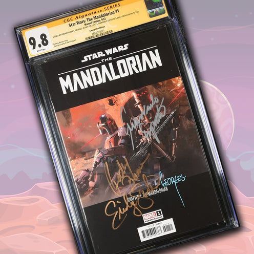 Star Wars: The Mandalorian Concept Art Edition CGC Signature Series 9.8 Signed x4 Barnes,Jeanty, Esposito, Swallow