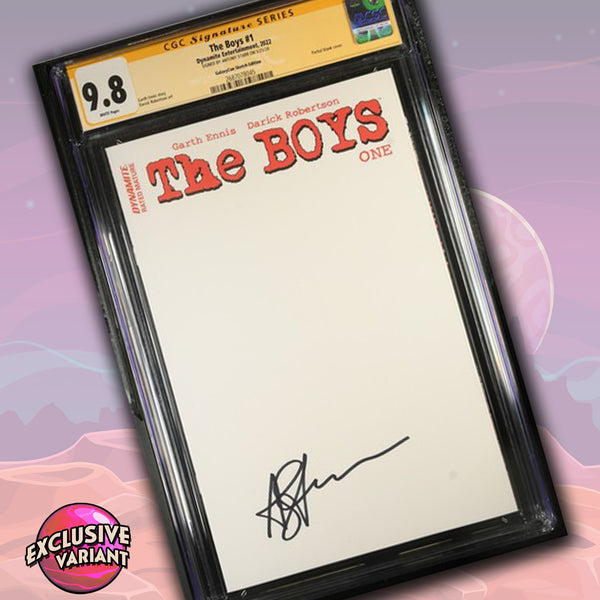 The Boys #1 Sketch Edition Dynamite Entertainment CGC Signature Series 9.8 Signed Antony Starr