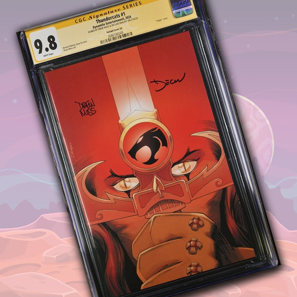 Thundercats #1 Variant Cover ZA Dynamite Comics CGC Signature Series 9.8 Signed Moss, Shalvey