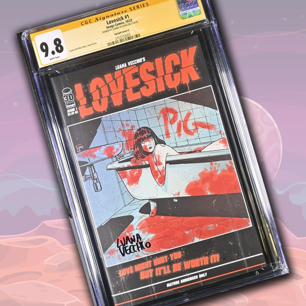 Lovesick #1 Variant Cover C Image Comics CGC Signature Series 9.8 Signed Luana Vecchio