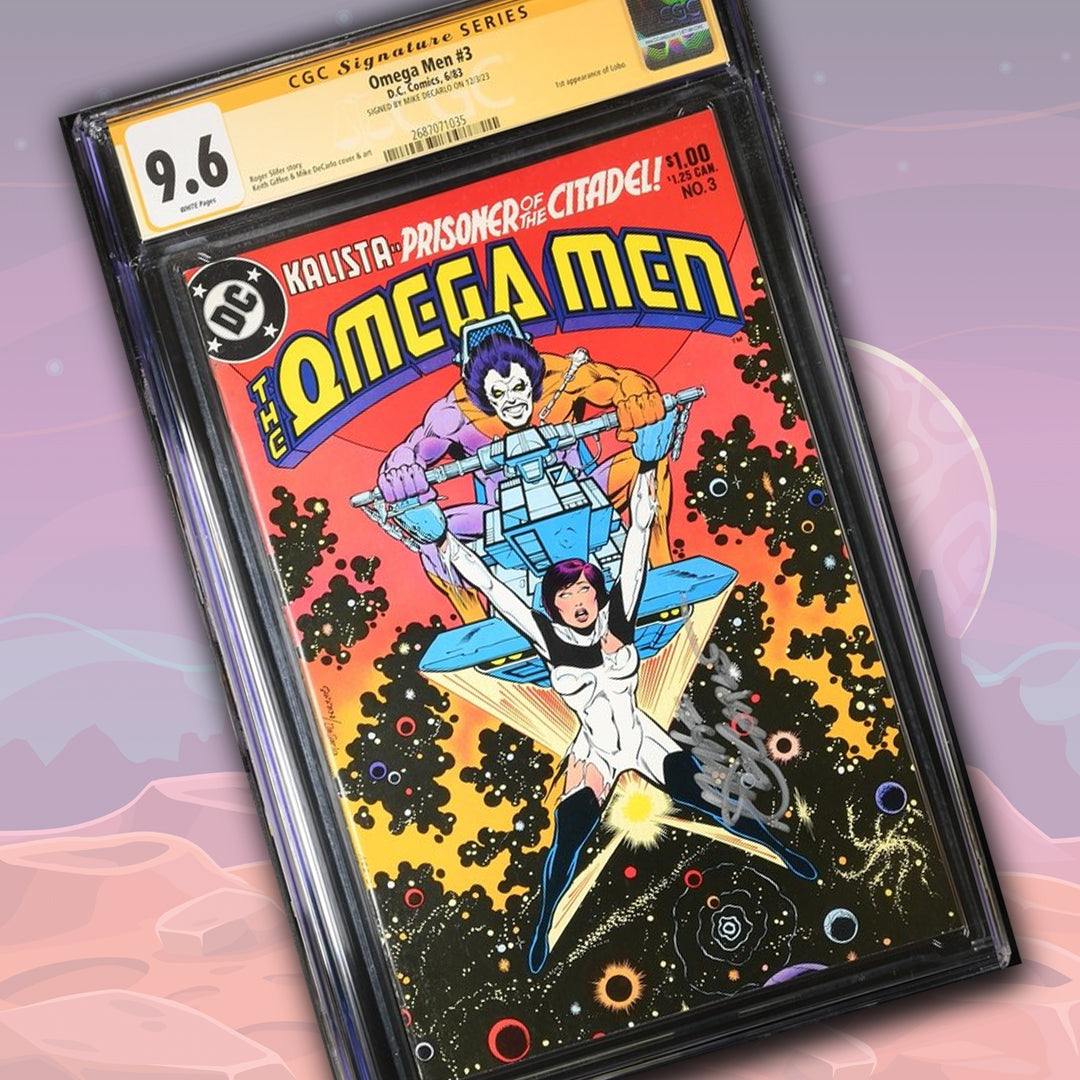 Omega Men #3 DC Comics CGC Signature Series 9.6 Signed Mike DeCarlo