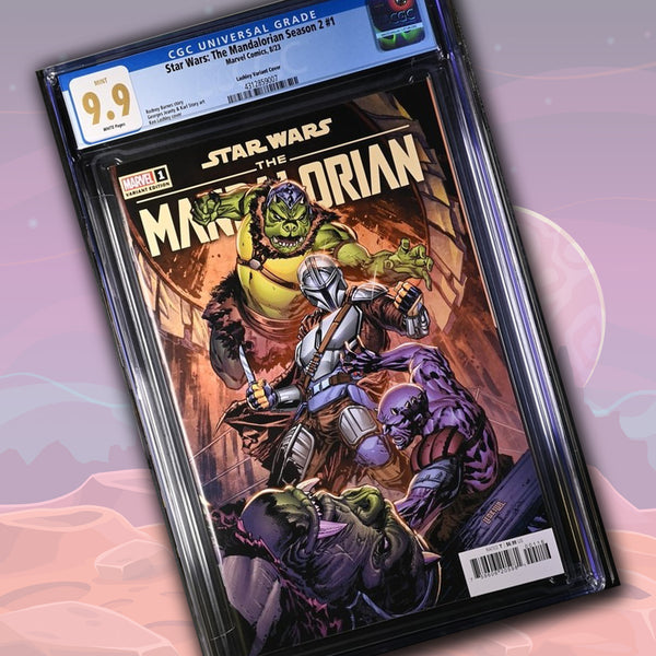 Star Wars: The Mandalorian Season 2 #1 Marvel Comics Lashley Variant Cover CGC Universal Grade Mint 9.9