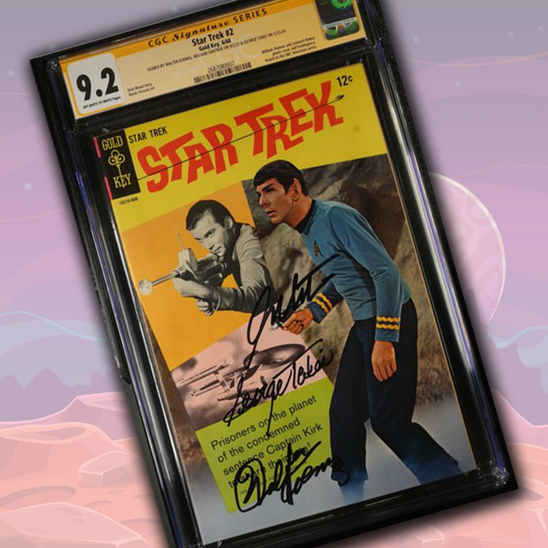 Star Trek #2 Gold Key CGC Signature Series 9.2 Signed William Shatner, George Takei, Walter Koenig