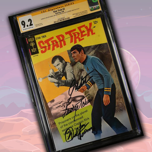 Star Trek #2 Gold Key CGC Signature Series 9.2 Signed William Shatner, George Takei, Walter Koenig