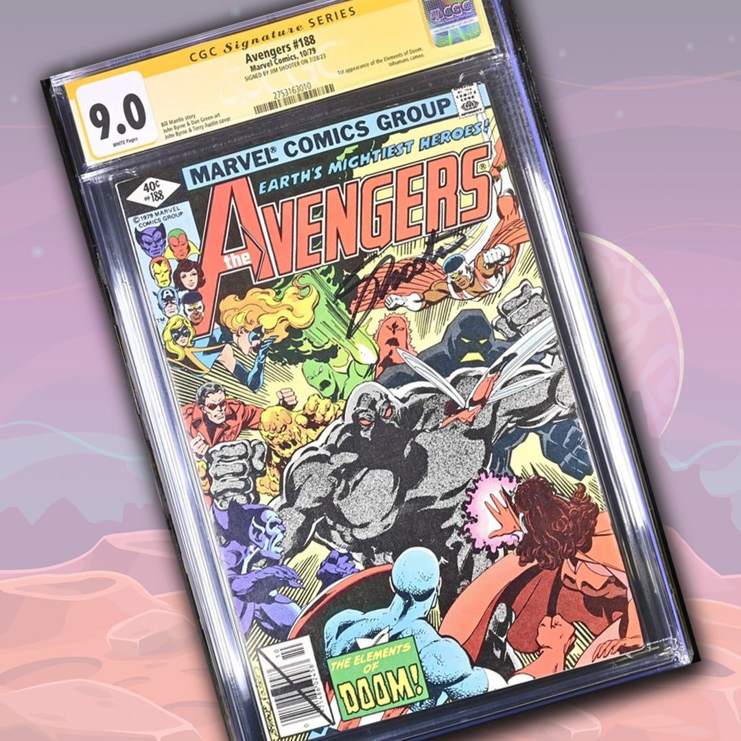 Avengers #188 Marvel Comics CGC Signature Series 9.0 Signed Jim Shooter