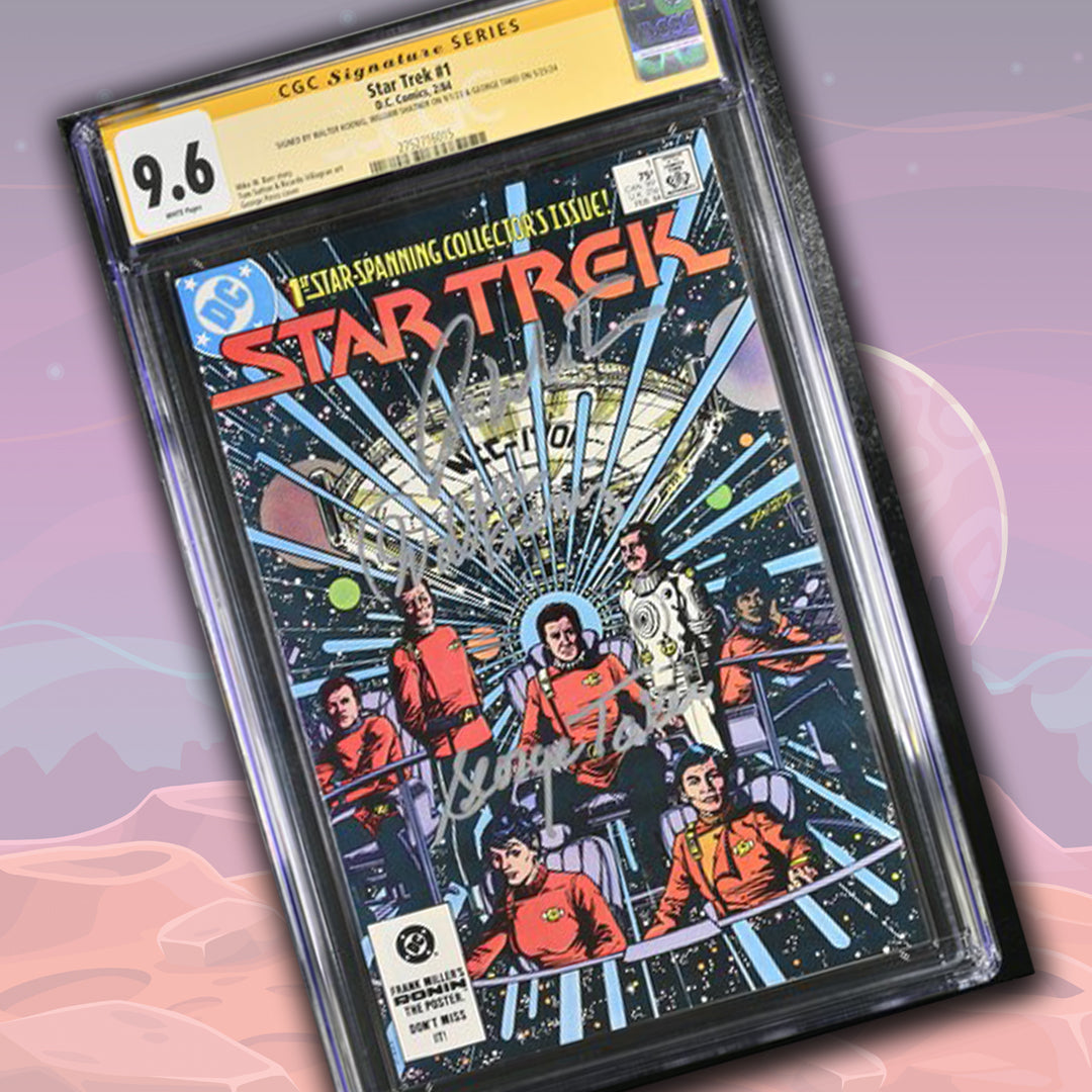 Star Trek #1 DC Comics CGC Signature Series 9.6 Signed Koenig, Shatner, Takei