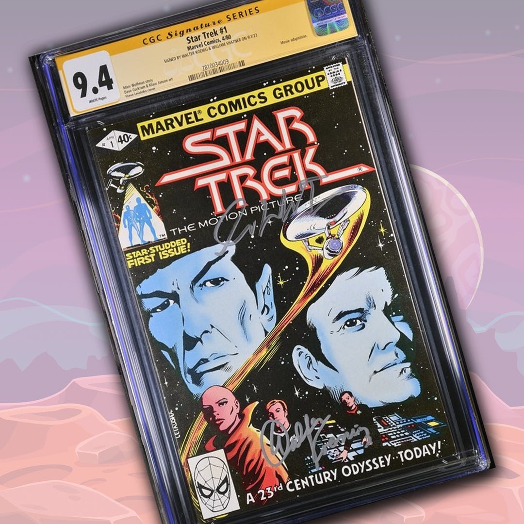 Comic Book Cast Star Trek #1 Marvel Comics CGC Signature Series 9.4 Cast x2 Signed Koe