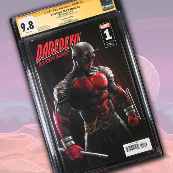 Daredevil: Black Armor #1 Marvel Comics Grassetti Variant CGC Signature Series 9.8 Signed DG Chichester