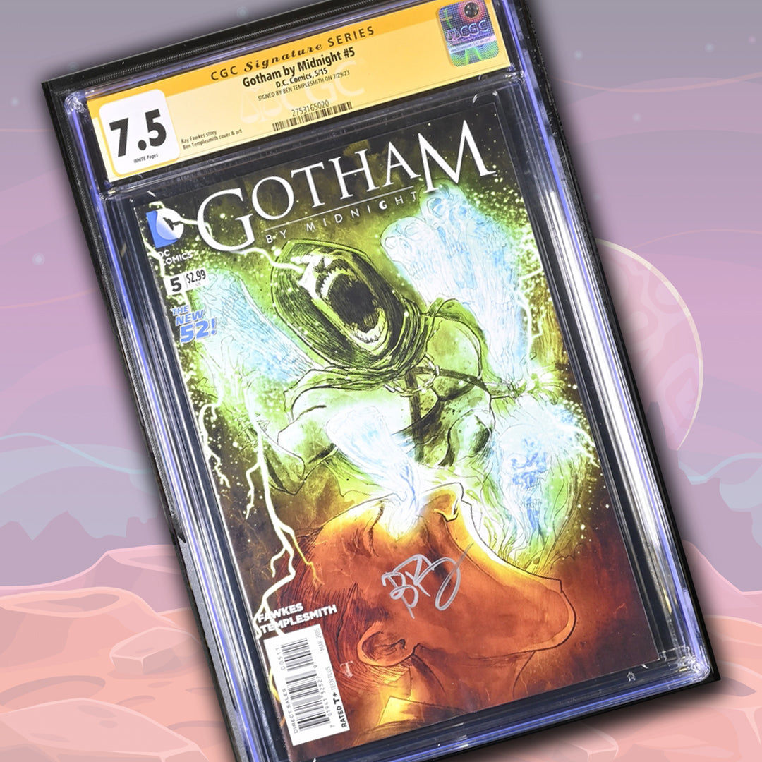 Gotham By Midnight #5 CGC Signature Series 7.5 Signed Ben Templesmith