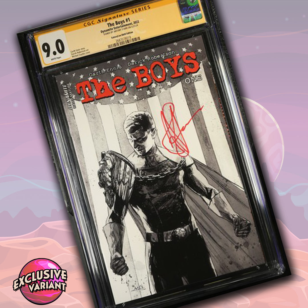 The Boys #1 Dynamite Entertainment CGC Signature Series 9.0 Signed Antony Starr