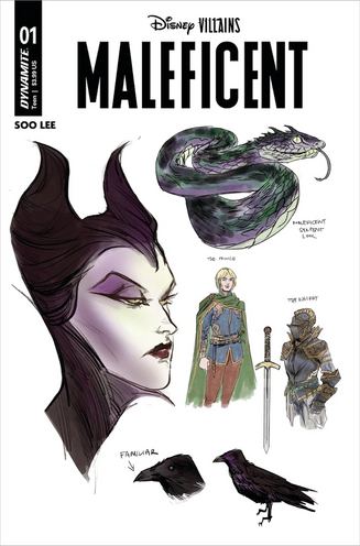 Disney Villains Maleficent #1 Cover J 1:25 Lee Character Design Variant Comic Book