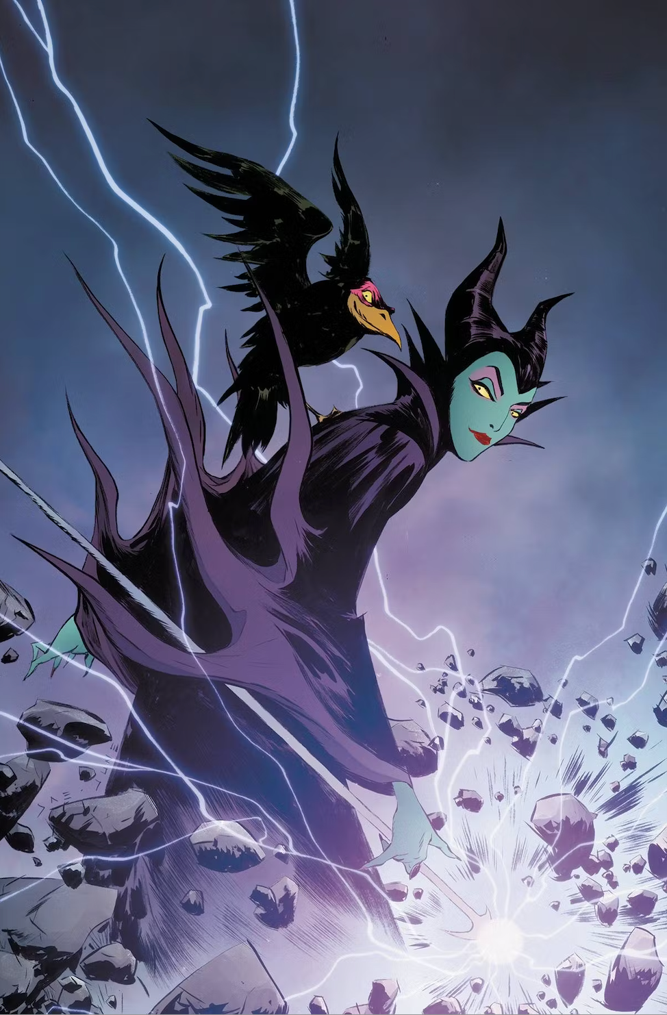 Disney Villains Maleficent #1 Lee 1:200 Virgin Foil Edition Variant CGC Signature Series 9.8