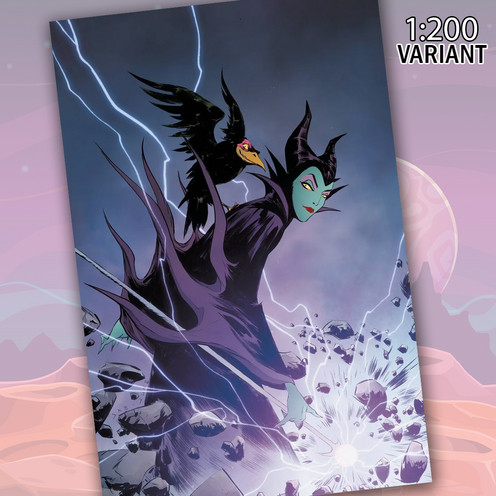 Disney Villains Maleficent #1 Lee 1:200 Virgin Foil Edition Variant Comic Book