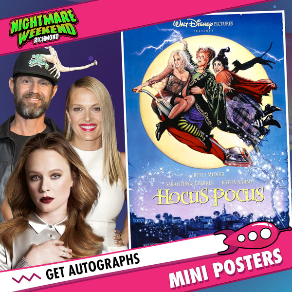 Hocus Pocus: Cast Autograph Signing on Mini Posters, September 28th