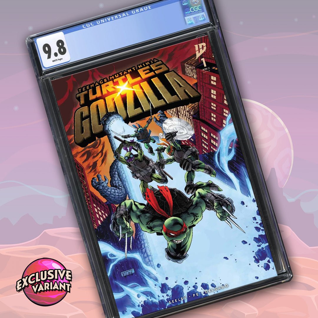 PRESALE: Teenage Mutant Ninja Turtles x Godzilla #1 GalaxyCon Exclusive CGC Universal Series 9.8