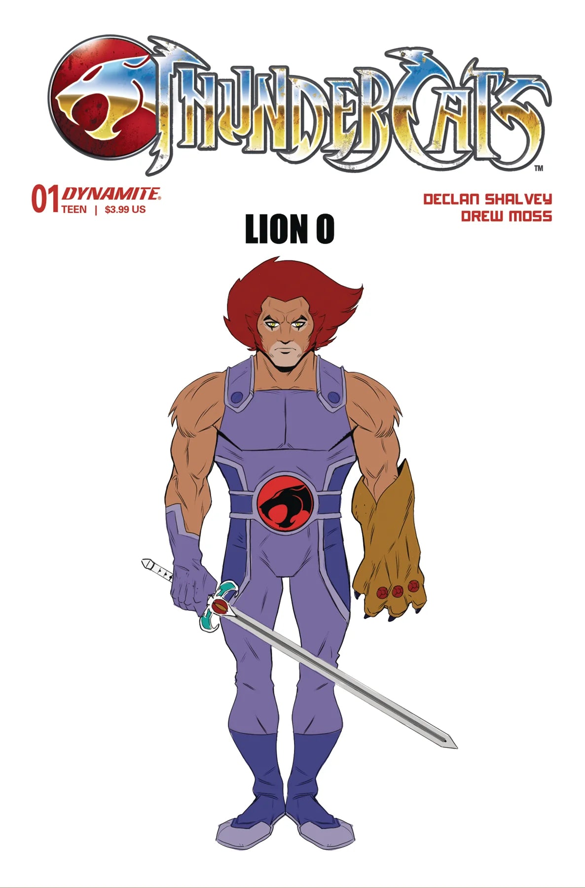 Thundercats #1 Cover P 1:10 Drew Moss Lion-O Variant Cover Comic Book