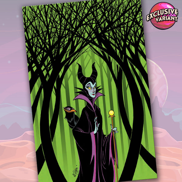 Disney Villains Maleficent #1 GalaxyCon Exclusive Duarte Foil Virgin Variant Comic Book