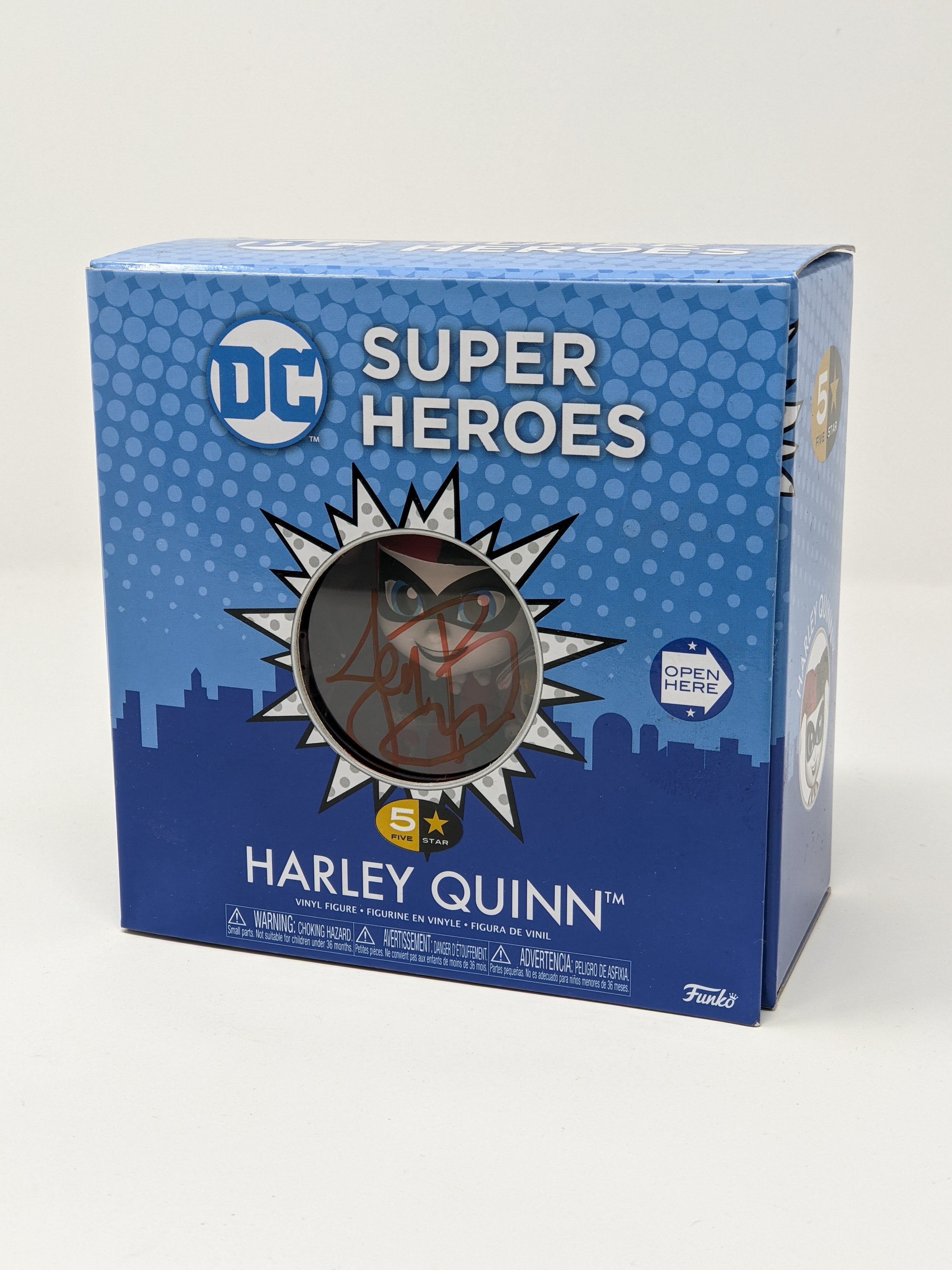 Jen Brown DC Super Heroes Harley Quinn Signed Funko Five Star Figure JSA Certified Autograph