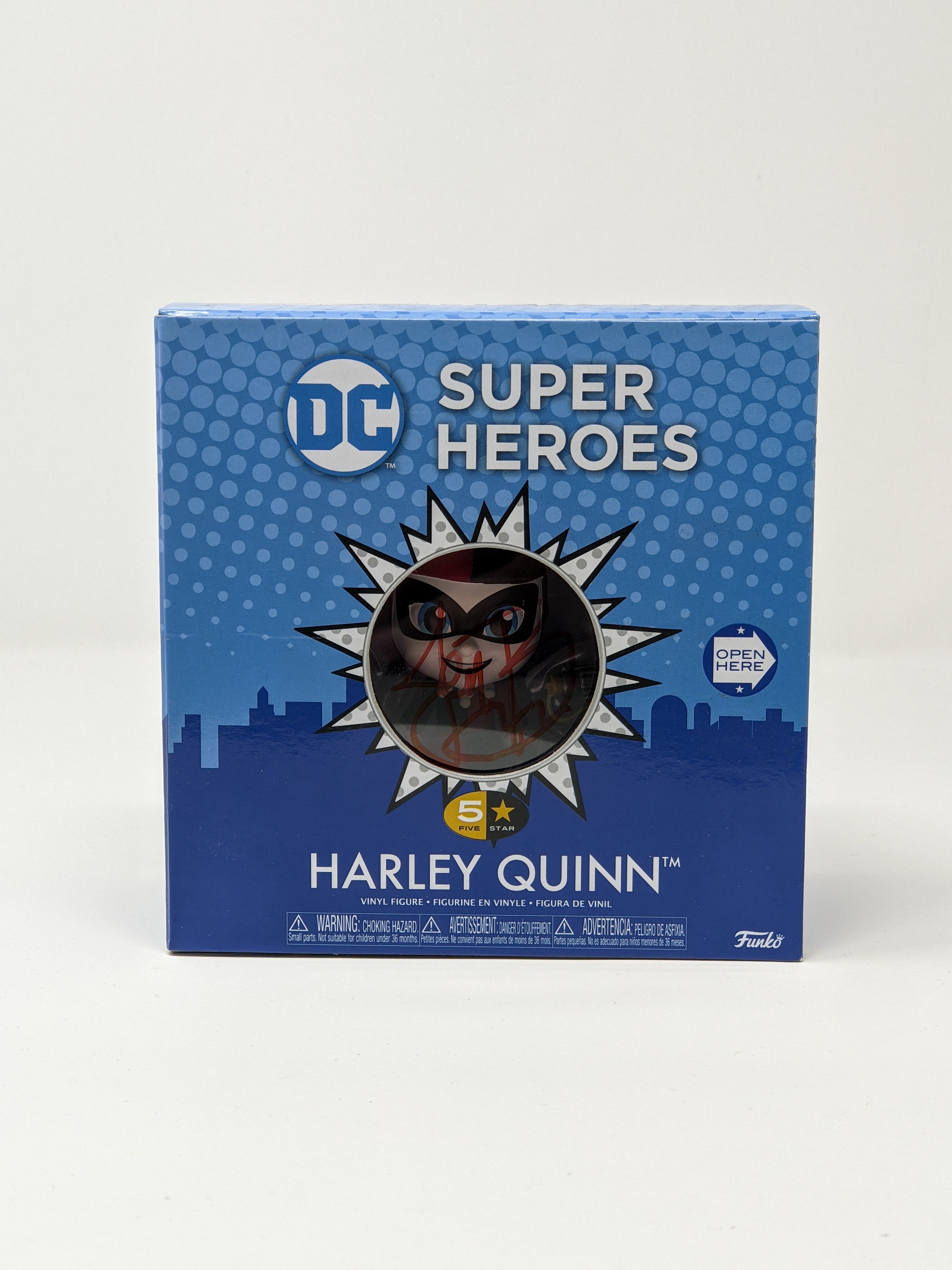 Jen Brown DC Super Heroes Harley Quinn Signed Funko Five Star Figure JSA Certified Autograph