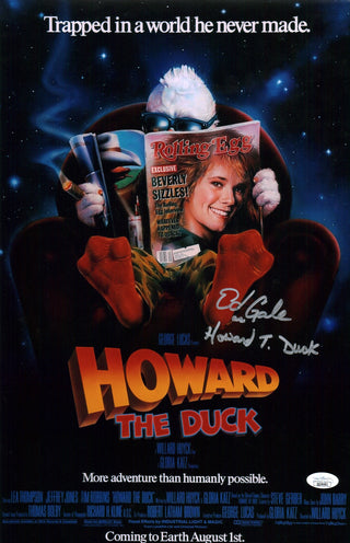 Ed Gale  Howard the Duck 11x17 Signed Photo Poster JSA Certified Autograph