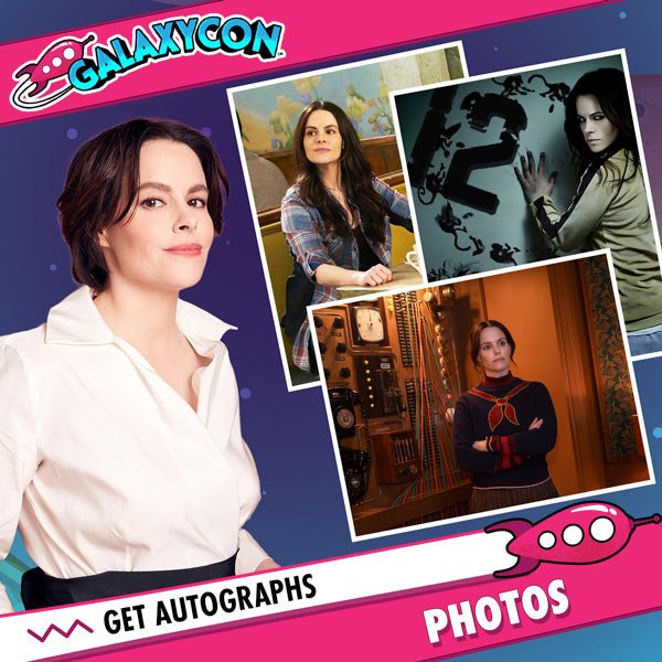 Emily Hampshire: Autograph Signing on Photos, November 27