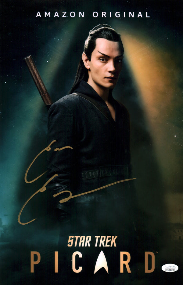 Evan Evagora Star Trek: Picard 11x17 Signed Photo Poster JSA COA Certified Autograph