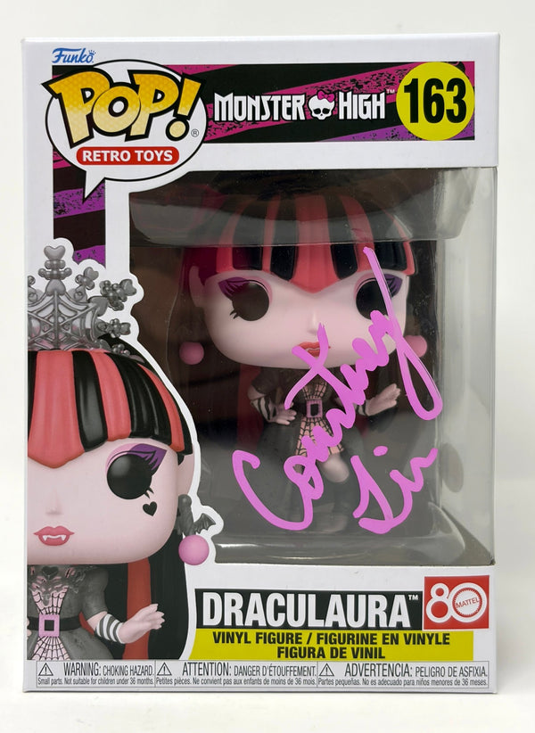Courtney Lin Monster High Draculaura #163 Signed Funko Pop JSA Certified Autograph