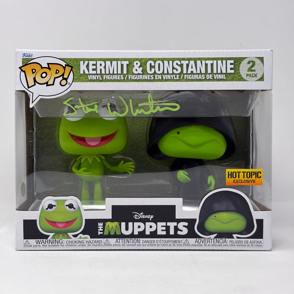 Steve Whitmire The Muppets Kermit & Constantine Exclusive 2-Pack Signed Funko Pop