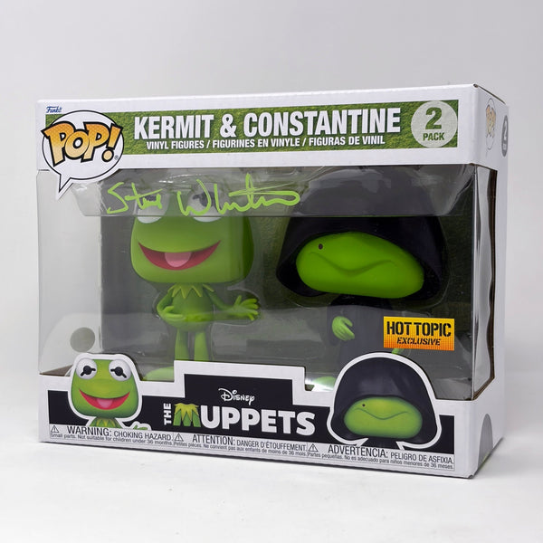 Steve Whitmire The Muppets Kermit & Constantine Exclusive 2-Pack Signed Funko Pop