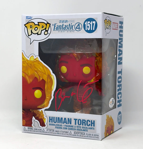Brian Austin Green Marvel Fantastic 4 Human Torch #1517 Signed Funko Pop
