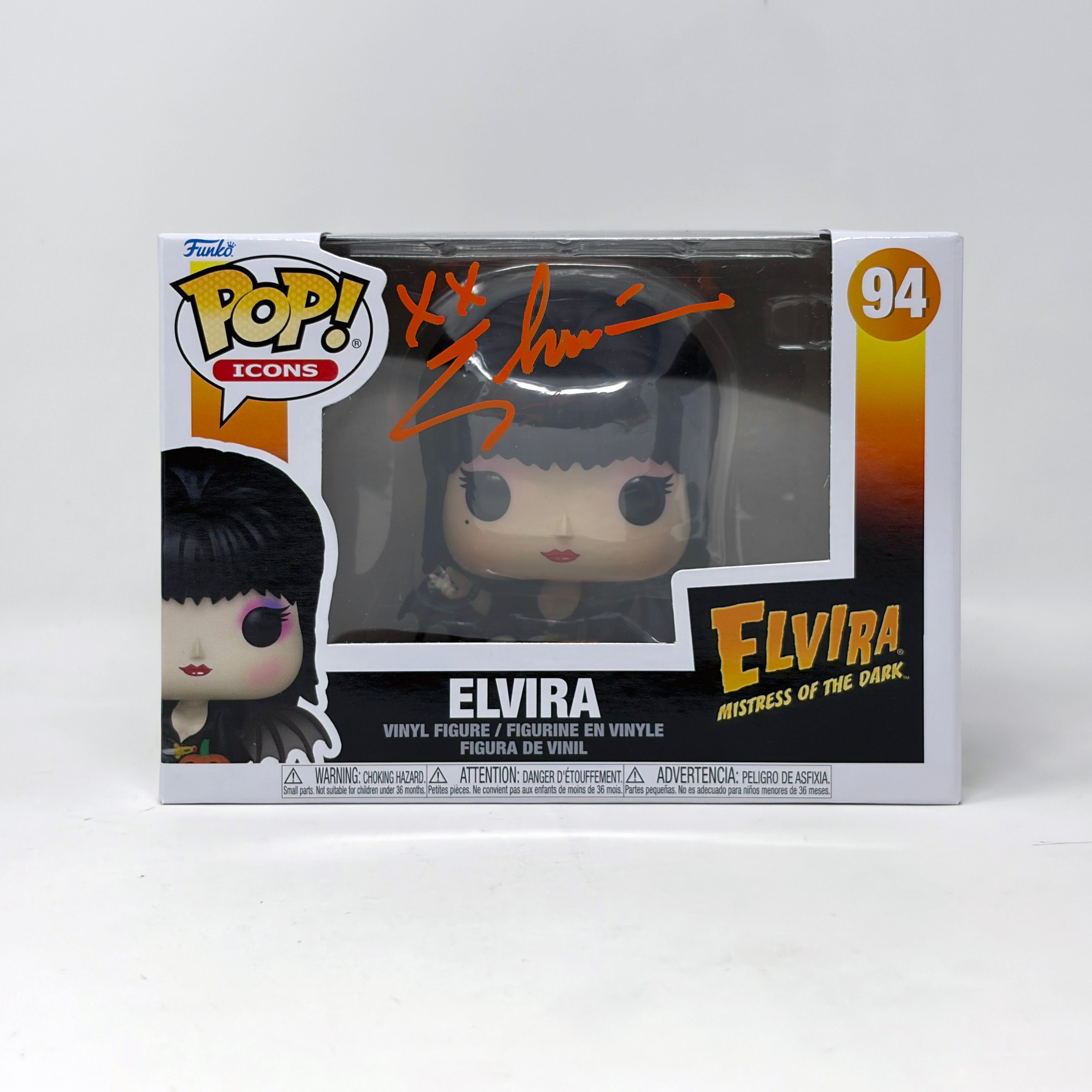 Cassandra Peterson Signed Elvira Mistress of the Dark #94 Funko Pop