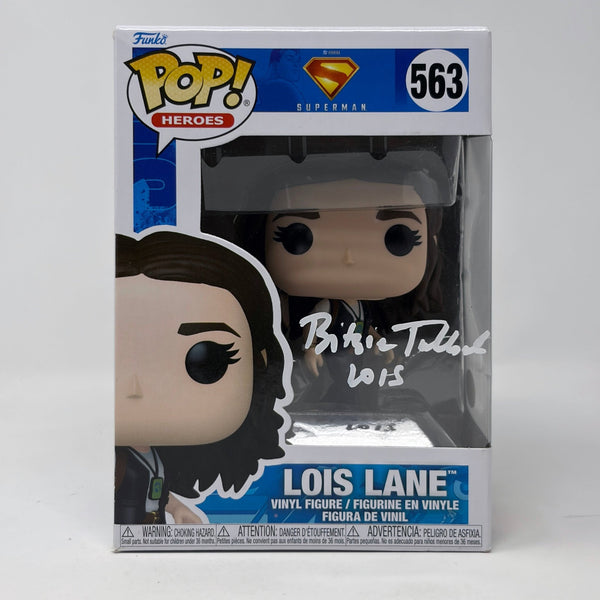 Bitsie Tulloch Lois Lane Superman #563 Signed Funko Pop