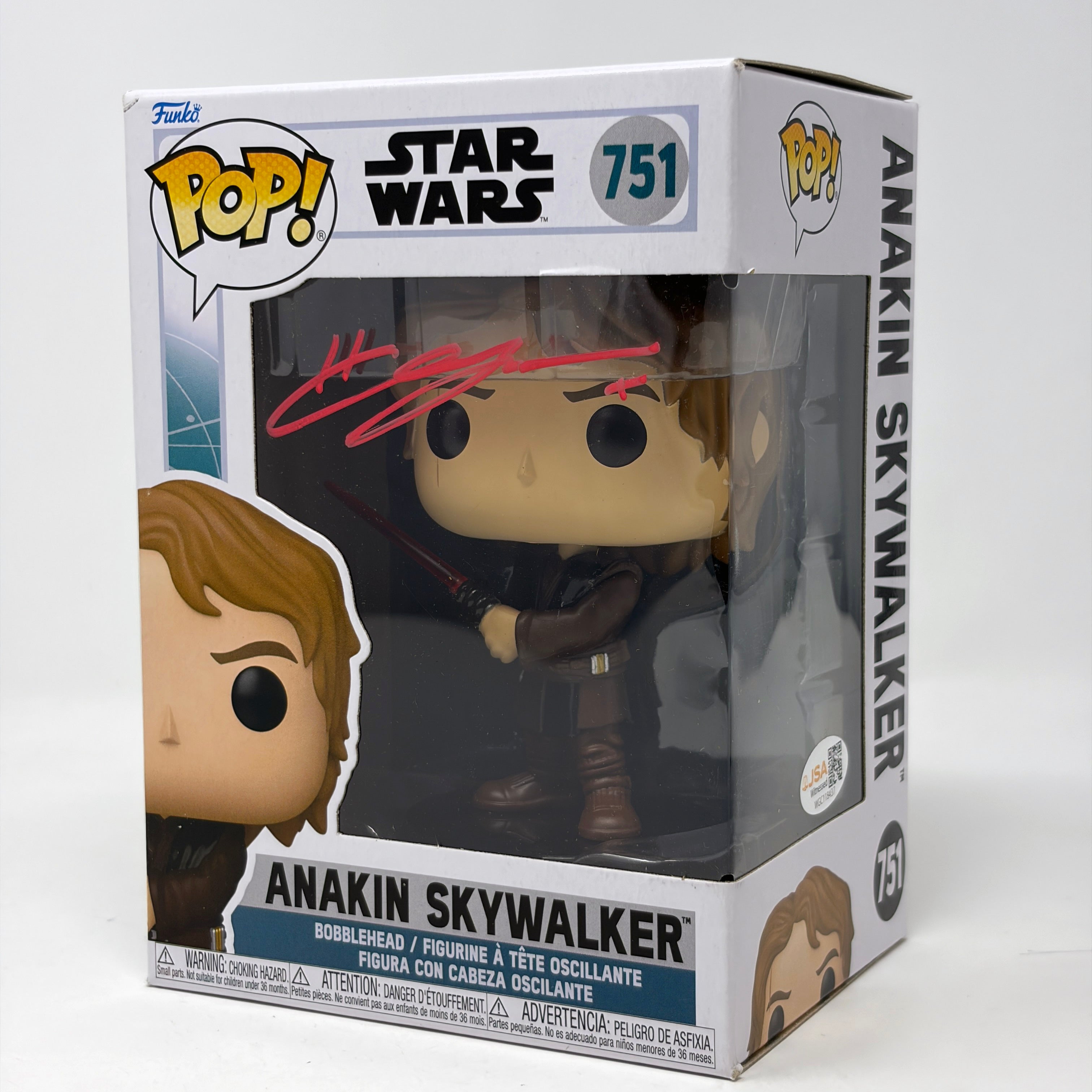 Hayden Christensen Anakin Skywalker #751 Signed Funko Pop