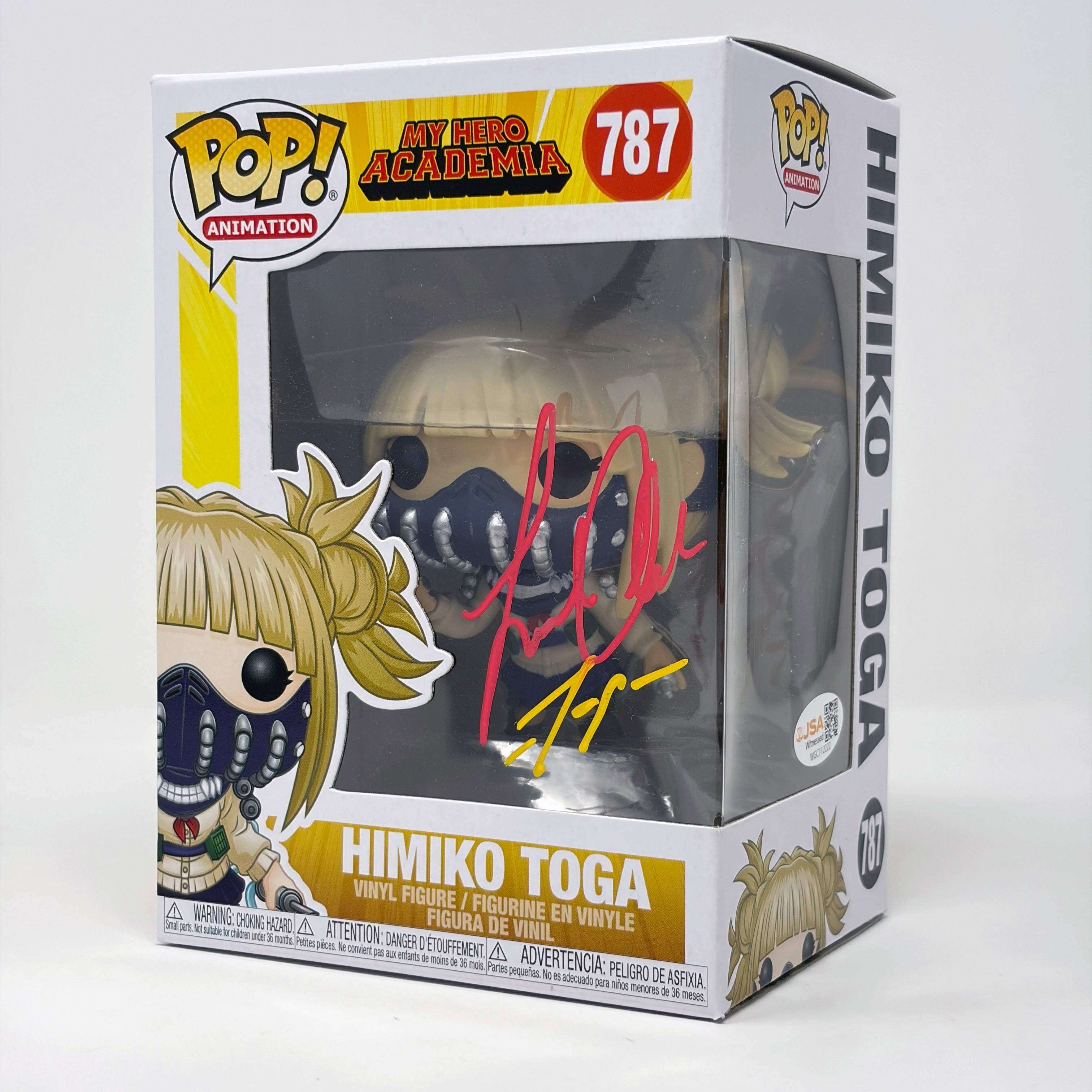Leah Clark My Hero Academia Himiko Toga #787 Signed Funko Pop