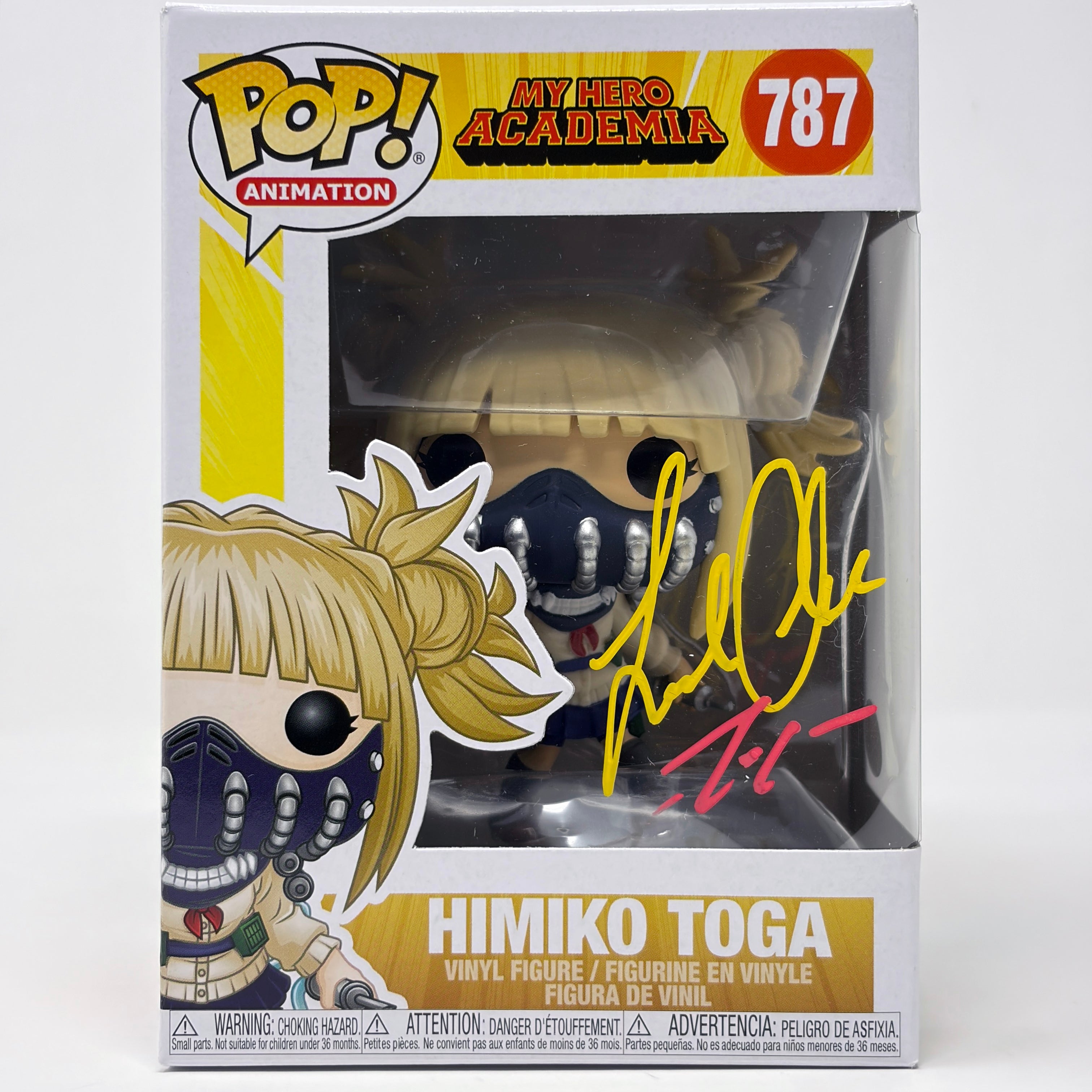 Leah Clark My Hero Academia Himiko Toga #787 Signed Funko Pop