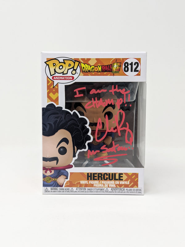 Chris Rager Dragon Ball Super Hercule #812 Signed Funko Pop JSA COA Certified Autograph GalaxyCon